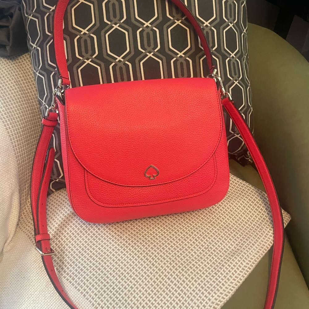 Kate Spade Vibrant coral Crossbody Bag/ shoulder bag